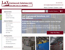 Tablet Screenshot of laxengineeredsolutions.com